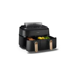 Air fryer Philips Ovi Dual Basket NA552/00 2750W 9l Aplikcja mobilna Gotowanie na parze