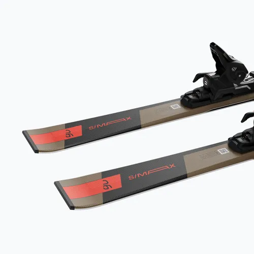 Narty zjazdowe Salomon S/Max 6 XT + wiązania M10 GW golden brown met./neon red/black