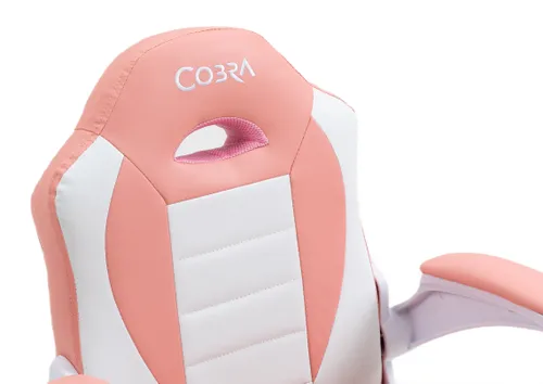 Fotel COBRA Junior Pro Różowo-biały