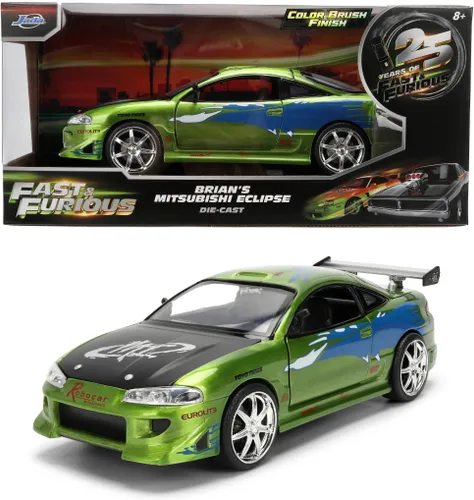 Samochód JADA TOYS Szybcy i wściekli Mitsubishi Eclipse 1995 Edycja Jubileuszowa 9336817314R00