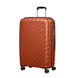 American Tourister SPEEDSTAR-copper orange'ın geniş genişletilebilir valizi