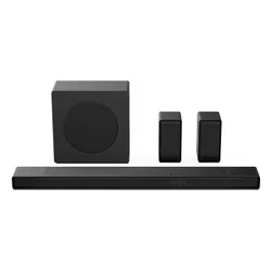 Soundbar HISENSE AX5140Q Czarny 5.1.4-kanałowy, Bezprzewodowy Subwoofer, HDMI eARC, BT, Głośniki Surround, Dolby Atmos