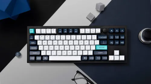 Klawiatura KEYCHRON Q3 Max Wireless Switch Gateron Jupiter Red Czarno-biało-niebieski