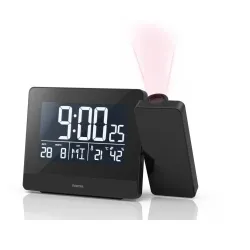Zegar z projektorem Hama Plus Charge Czarny
