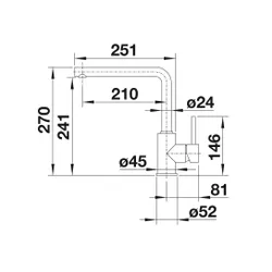 Bateria BLANCO Mila 519414 Chrom