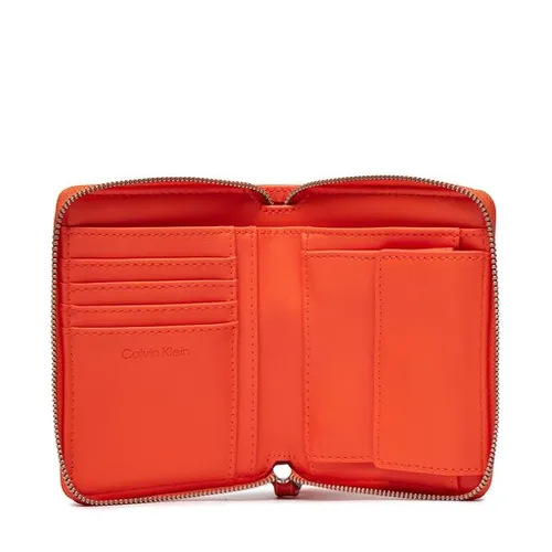 Большой женский кошелек Calvin Klein Gracie Wallet с ремешком Md K60k611387 Flame SA3