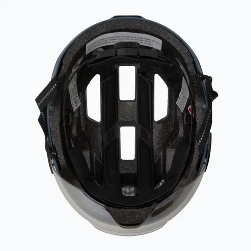Kask rowerowy UVEX Stride Visor stone blue matt/lite mirror silver