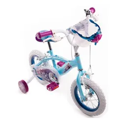 Rower dziecięcy HUFFY Disney Kraina Lodu 12 cali dla dziewczynki Niebieski