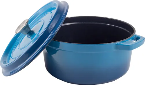 Garnek żeliwny VINTAGE CUISINE VC2P2218BL20CP Niebieski Ombre 2.2L