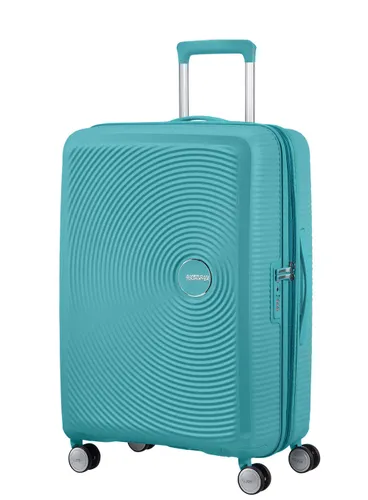 Walizka średnia Soundbox American Tourister - turquoise tonic