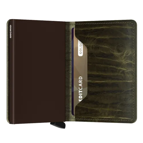 Кошелек Secrid Dutch Martin small RFID Slimwallet - оливковый