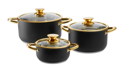 Zestaw garnków Ambition Royal Steel Indukcja Stal nierdzewna 6 elementów