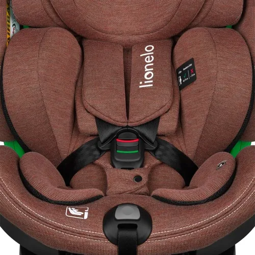 Fotelik samochodowy LIONELO Harmony i-Size 40-150 cm (0-36 kg) Czerwony