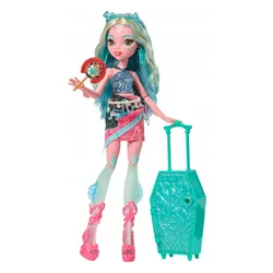 LALKA MONSTER HIGH STRASZYSEKRETY S7 Lagoona Blue wakacje zestaw z walizką