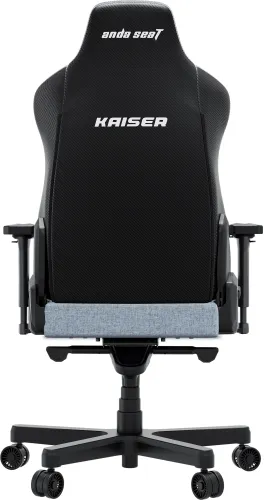 Fotel Anda Seat Kaiser 3E XL Gamingowy do 150kg Tkanina Szaro-niebieski