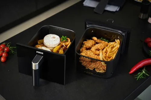 Air Fryer Frytkownica beztłuszczowa NOVEEN AF5050 DoubleCrisp X-LINE 11 L z podwójnym koszem
