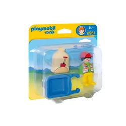 PLAYMOBIL 6961 Pracownik budowlany z taczką
