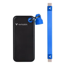 Dysk VERBATIM Pocket 256GB SSD Czarno-niebieski