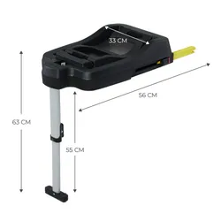 Автокресло KinderKraft база для автолюльки Mink Fx, 0-13 kg, czarny