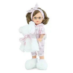 Lalka hiszpańska Marina Pijama party z kocykiem