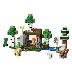 LEGO Minecraft 21593 Przetrwanie pierwszej nocy, zestaw klocków 8+