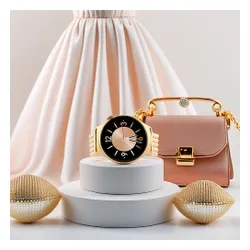 Smartwatch LUNA Velvet 46mm Różowo-złoty