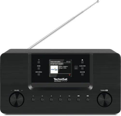 Radioodbiornik TechniSat DigitRadio 570 CD IR Radio FM DAB+ Internetowe Bluetooth Czarny