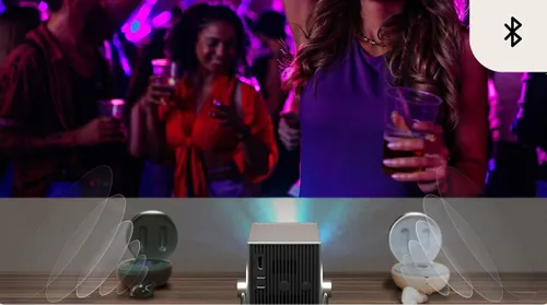 Projektor LG CineBeam Mini Q 4K UHD (3840 x 2160), 600 ANSI lumen, Wi-Fi, Bluetooth