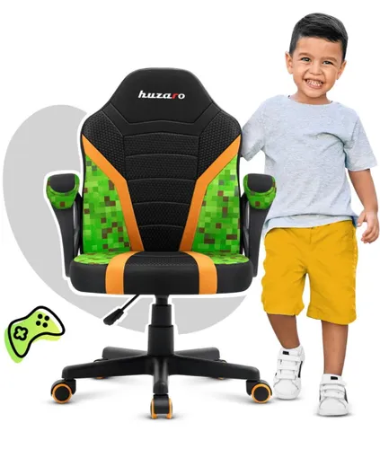 Fotel HUZARO Ranger 1.0 Pixel Mesh Czarno-zielony