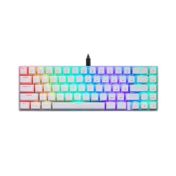 Klawiatura mechaniczna Motospeed CK67 RGB Blue Switch Biały