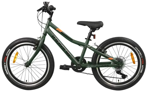 Rower dziecięcy INDIANA Figo 20 cali dla chłopca Oliwkowy