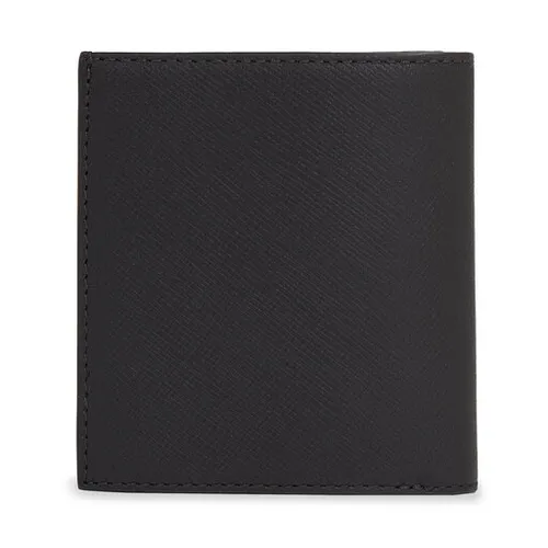 Большой мужской кошелек Calvin Klein Modern Bar Trifold 6Cc W/Coin Wallet K50K511836 Ck Black Saffiano BEH