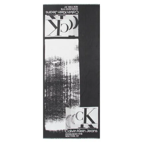 Calvin Klein eșarfă blugi monogramă furat 70x180 K60K610912 BDS