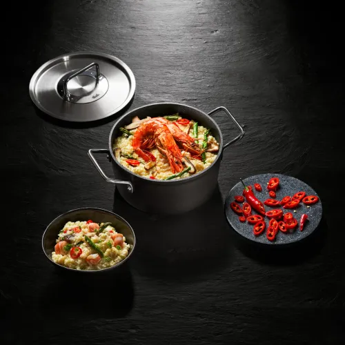 FISSLER Adamant 20 cm - garnek aluminiowy z pokrywką