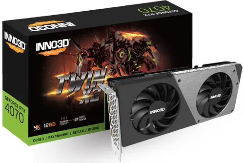 Karta graficzna INNO3D GeForce RTX 4070 Twin X2 12GB DLSS 3