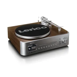 Gramofon Lenco MC-860WDSI Automatyczny Napęd paskowy Przedwzmacniacz Bluetooth Czarny