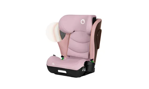 Fotelik samochodowy LIONELO Neal i-Size 100-150 cm (15-36 kg) Różowy