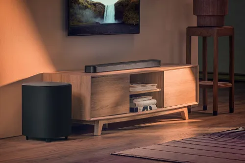Soundbar JBL BAR 500 MkII Czarny 5.1-kanałowy, Bezprzewodowy Subwoofer, 4K, Dolby Vision, HDMI eARC, MultiBeam™ 3.0, Wi-Fi