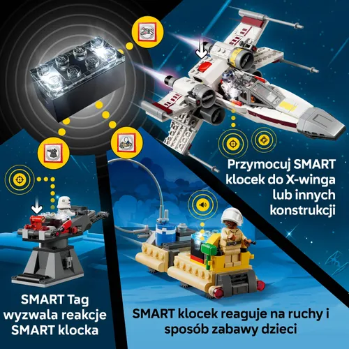 LEGO 75423 Star Wars SMART Play X-Wing Czerwona Piątka Luke