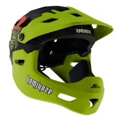 Kask KAMIKAZE Ronin Zielony Full Face (rozmiar M)