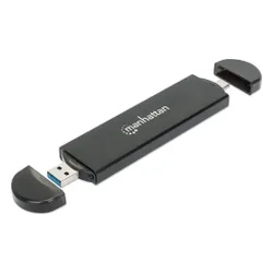 Dysk Manhattan Manhattan Obudowa Zewnętrzna USB-C/A 3.2 Gen2 Dysku M.2 NVMe SATA SSD