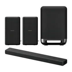 Soundbar SONY HT-A3000 + Kolumny głośnikowe SONY SA-RS3S (2 szt.) + Subwoofer SONY SASW5.CEL Czarny