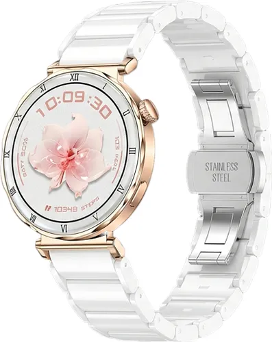 Smartwatch LUNA Bianca Ceramic Złoty