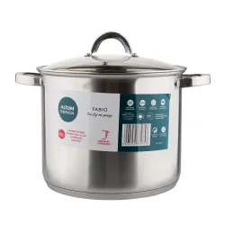 Garnek ze stali nierdzewnej z pokrywką FABIO 10,5 l