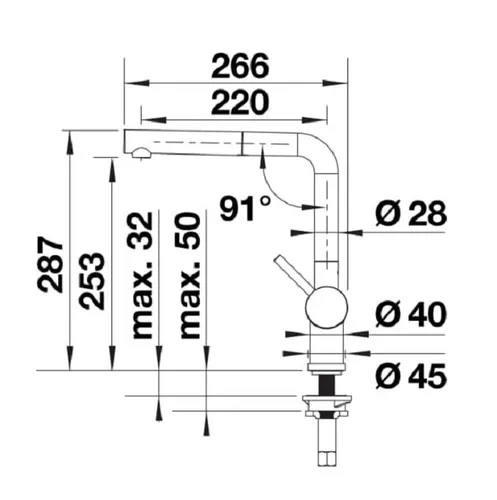 Bateria BLANCO Linus-S 516688 Antracyt