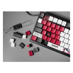 Klawiatura gamingowa A4Tech Bloody S98 Naraka BLMS Red Plus przewodowa mechaniczna podświetlana biało-czarna