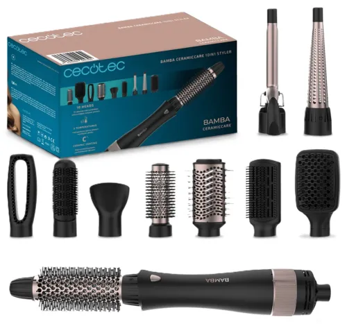 Suszarko-lokówka CECOTEC Bamba CeramicCare 10w1 Styler 30 mm 1000 W