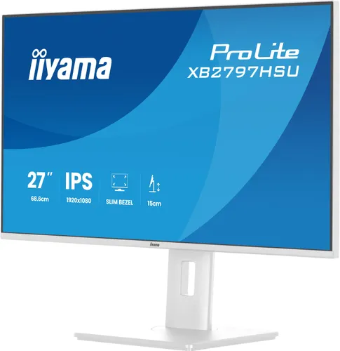Monitor IIYAMA ProLite XB2797HSU-W1 27" 1920x1080px IPS 120Hz 1 ms [MPRT]