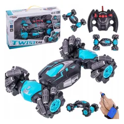 Samochód RC Twister 4x4 sterowany gestami I pilotem 2,4 GHz, terenowy, niebieski lub pomarańczowy