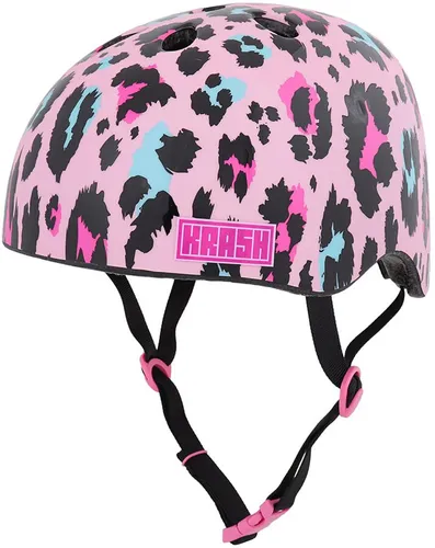 Kask rowerowy KRASH Panthera Różowy dla Dzieci (rozmiar M)